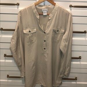Soft Surroundings tunic popover blouse XL